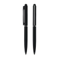 Prix ​​en gros promotionnel Stylus Metal Touch Mate Black Pen avec logo imprimé